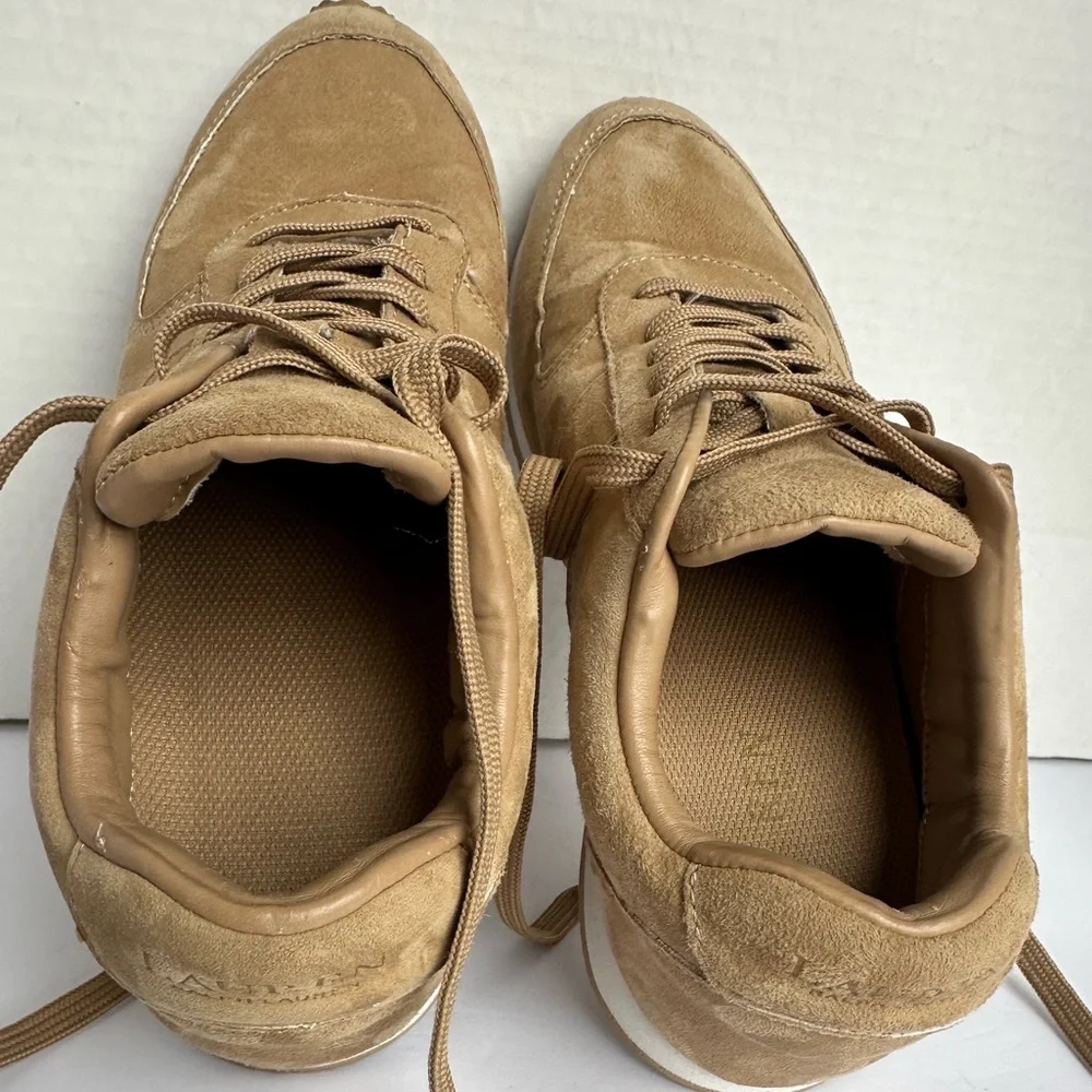 Lauren Ralph Lauren Women's CANONBURY II Tan Faux Suede Athletic Shoes Size 7 - Picture 6 of 12